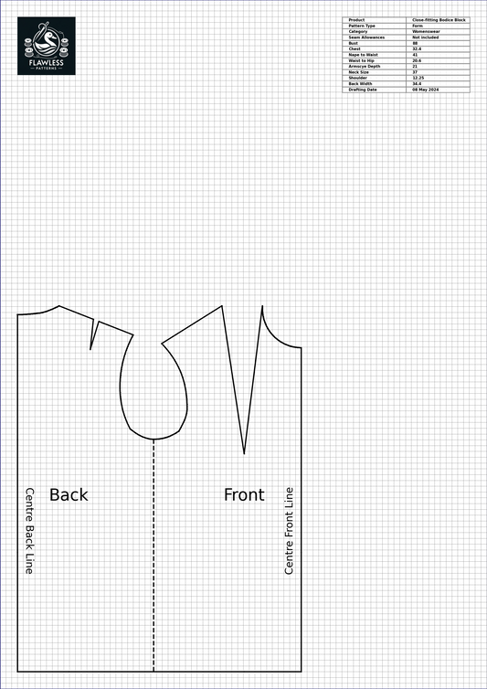 Women's form close-fitting bodice